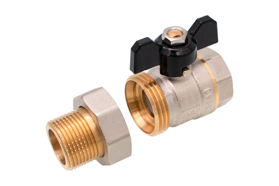 Robinet cu clapa fluture ERMETIQ ER-HMF34, 3/4", alama