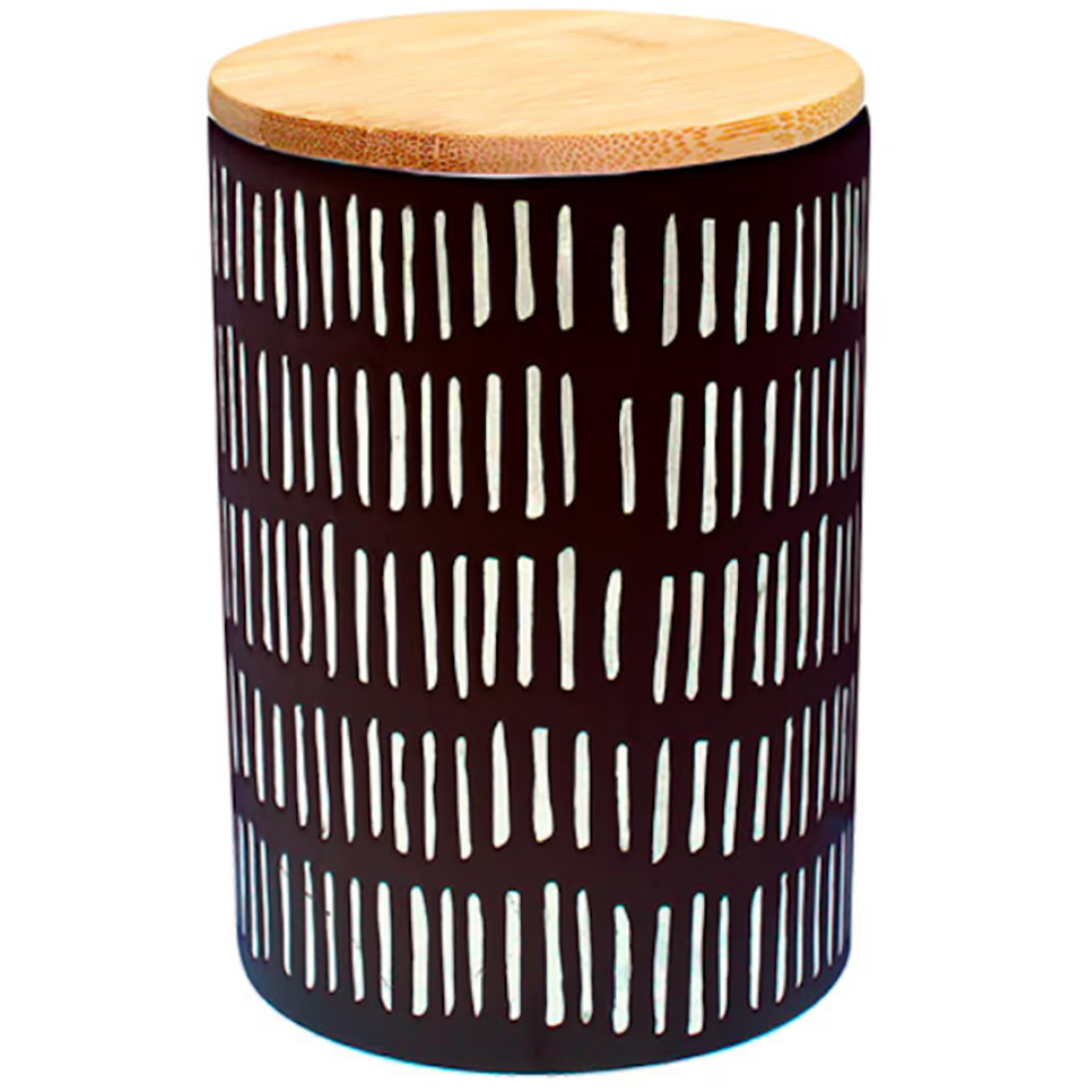 Recipient depozitare FRANDIS, 11x15.6cm, ceramica, negru