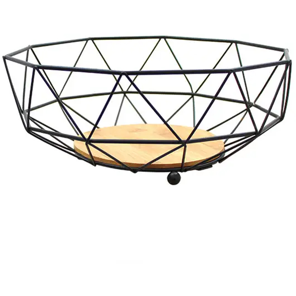 Cos fructe FRANDIS 101476447, bambus, negru