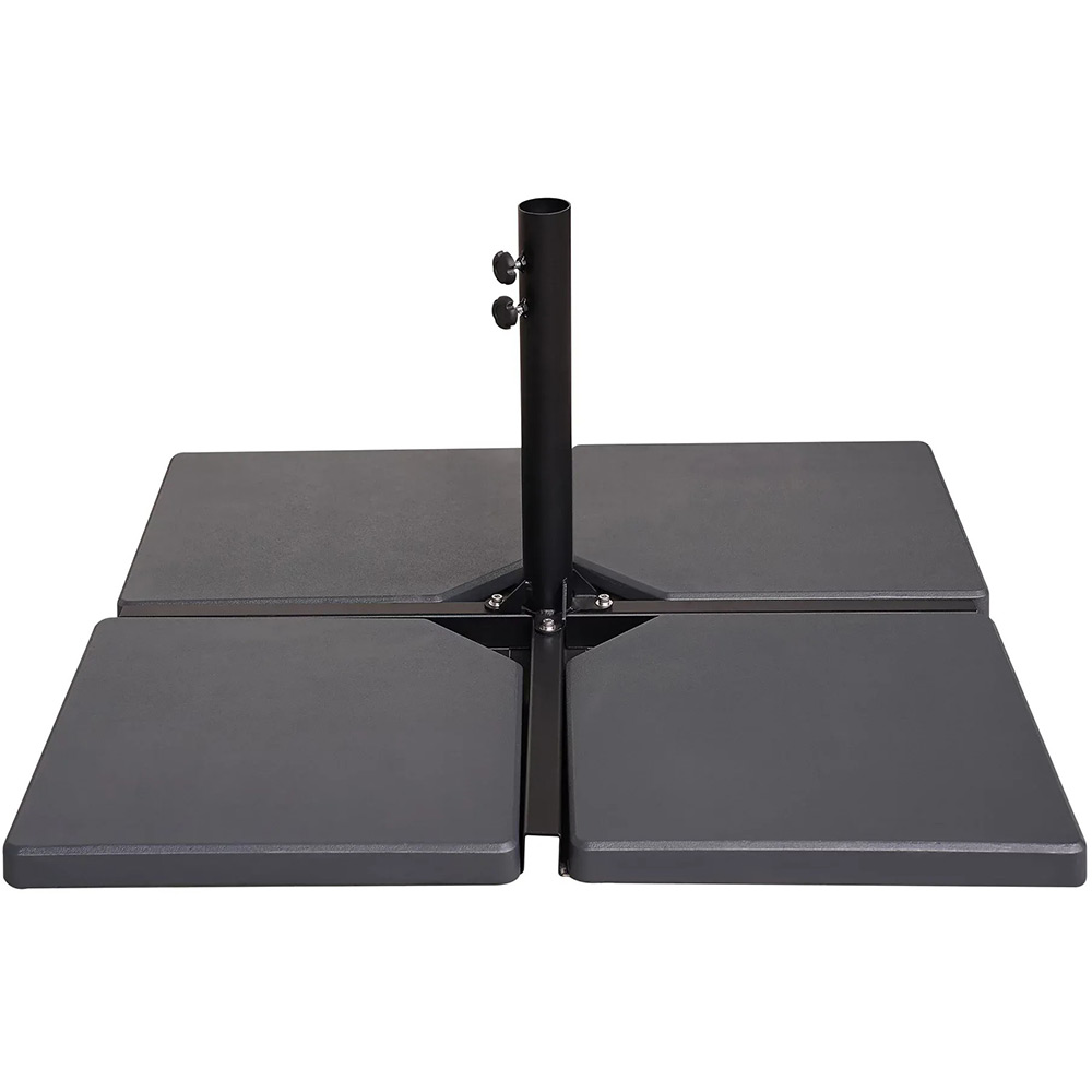 Dala contragreutate suport umbrela GOODHOME Moku, 50 x 50 x 6 cm, 30kg, beton, negru