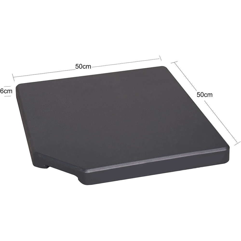Dala contragreutate suport umbrela GOODHOME Moku, 50 x 50 x 6 cm, 30kg, beton, negru