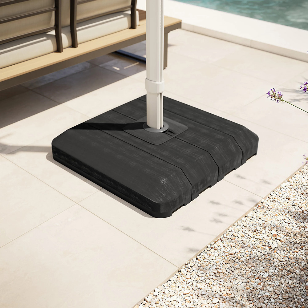 Dala contragreutate suport umbrela GOODHOME Moku, 50 x 50 x 6 cm, 30kg, beton, negru