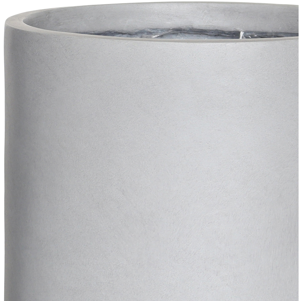 Ghiveci flori VERVE, lut, D 26 cm, gri deschis