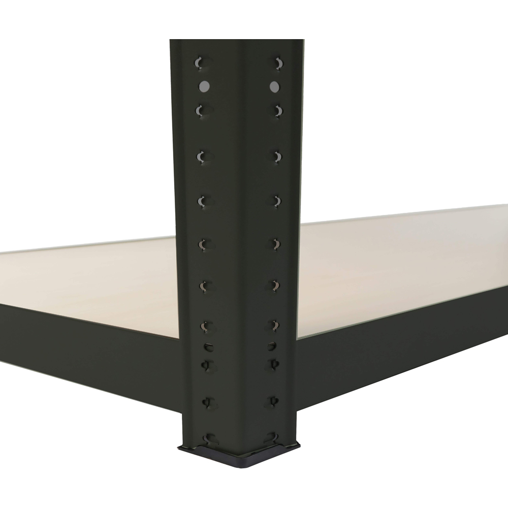 Raft atelier GOODHOME Ryle, metal, 120 x 40 x 179 cm, 100 kg/polita, negru