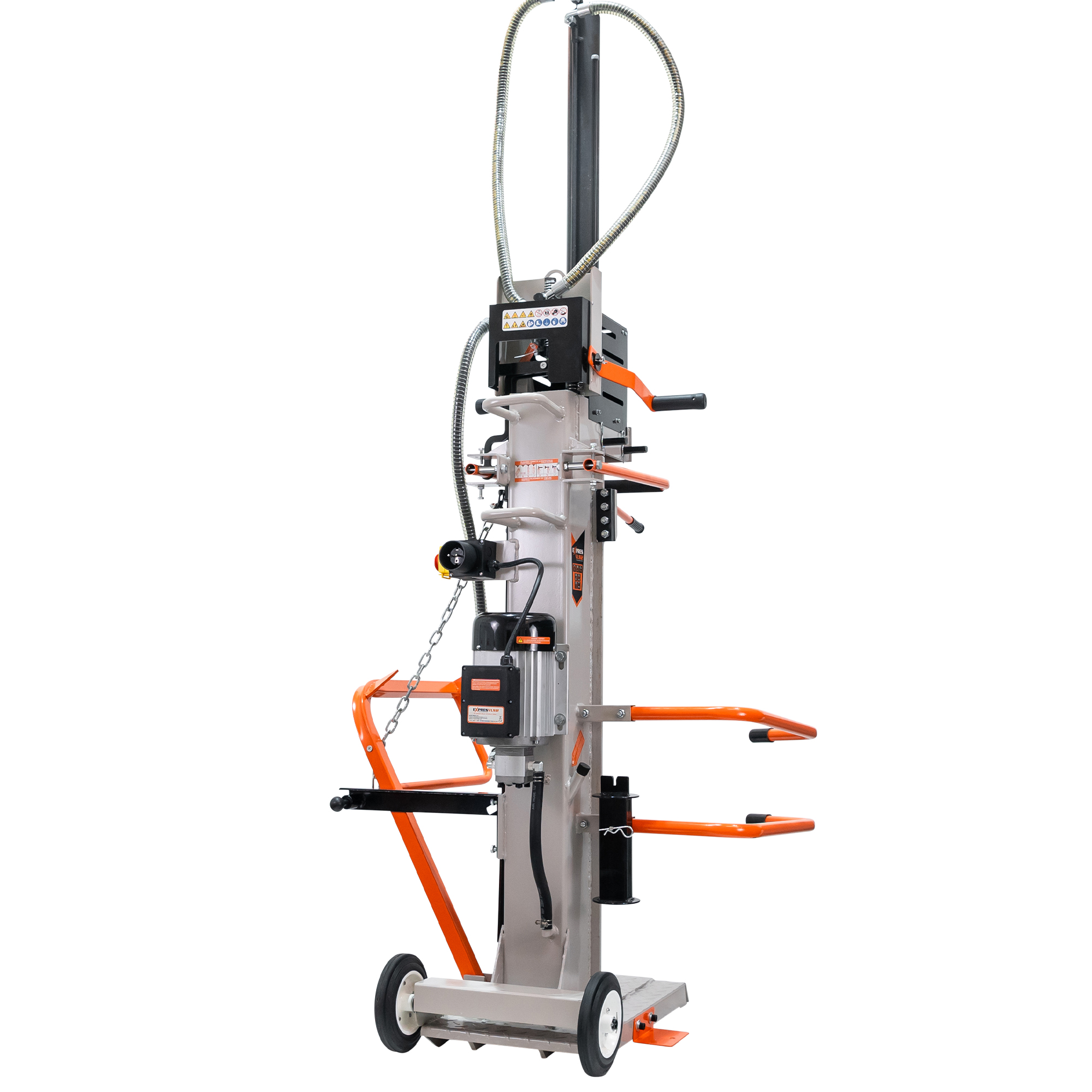 Despicator vertical lemne Ruris DLV1600, 3kW, 12 tone, 70-400 mm, gri/portocaliu