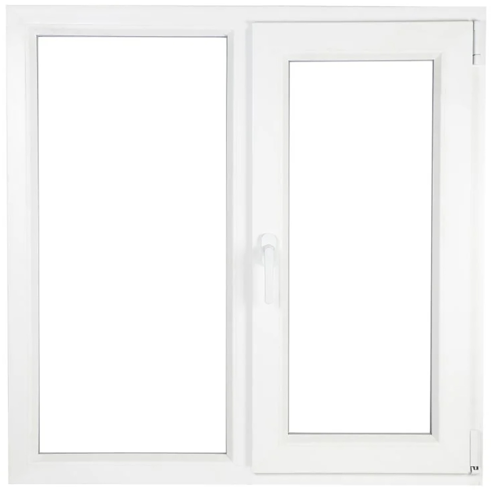 Fereastra termopan FORTIA, PVC, 4 camere, 116 x 116 cm, deschidere dreapta, alb