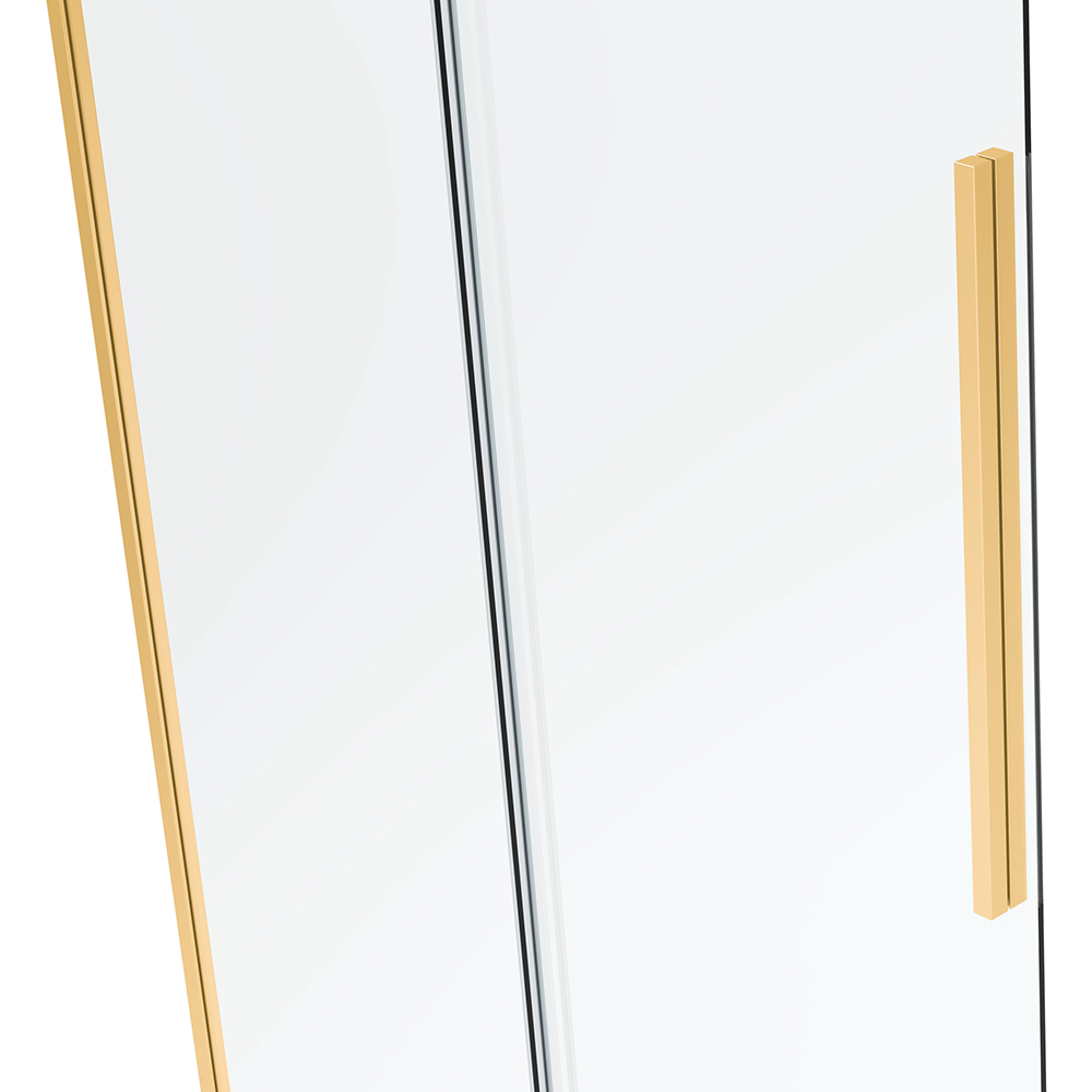 Cabina dus standard BELFORM Fortuna, dreptunghiulara, aluminiu, 120 x 80 x 200 cm, sticla securizata 6mm, profil auriu