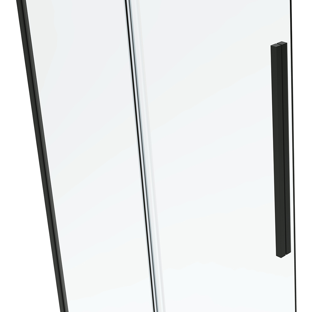 Cabina dus standard BELFORM Infinity, dreptunghiulara, 100 x 80 x 200 cm, profil aluminiu, sticla securizata 6mm, negru