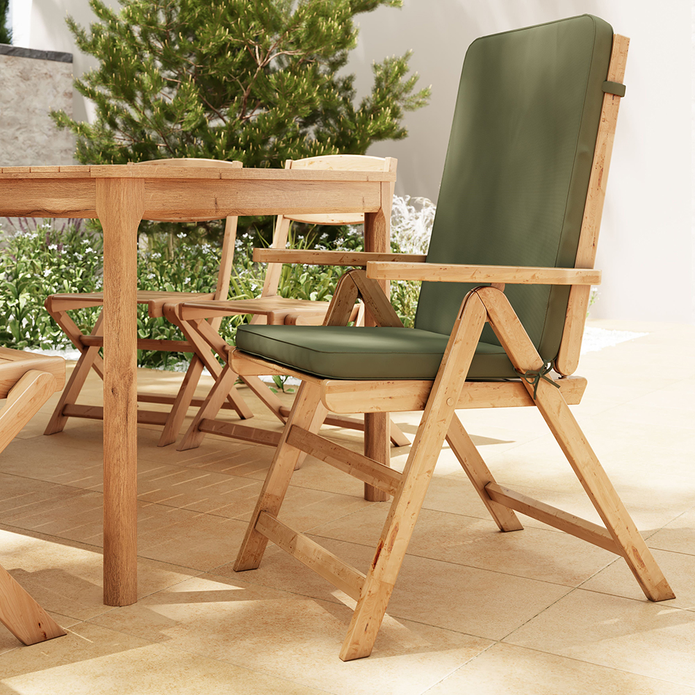 Perna pentru scaun Tiga GOODHOME, 108 x 45.5 x 5, poliester, verde