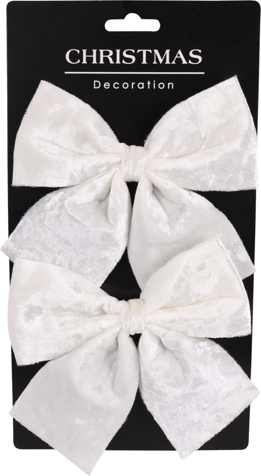 Set 2 fundite, catifea, 26 cm, alb