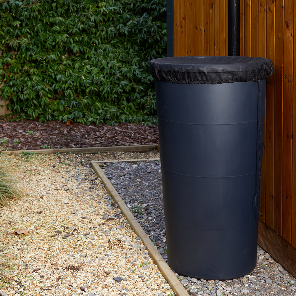 Colector apa ploaie VERVE, 200l, 103.5 x 59.5 cm, plastic reciclat, negru