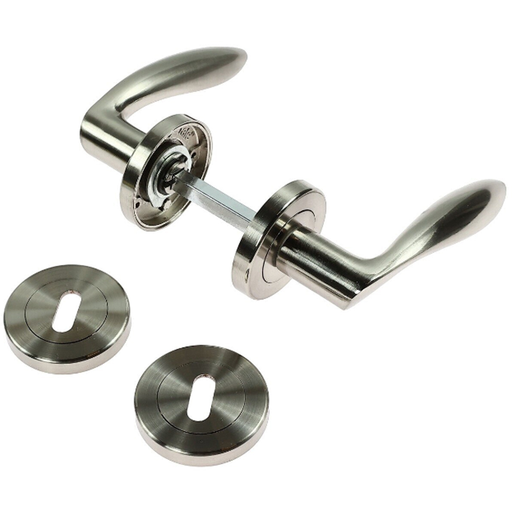 Maner cu rozeta YALE, aluminiu, 126 mm, 2 bucati, nichel