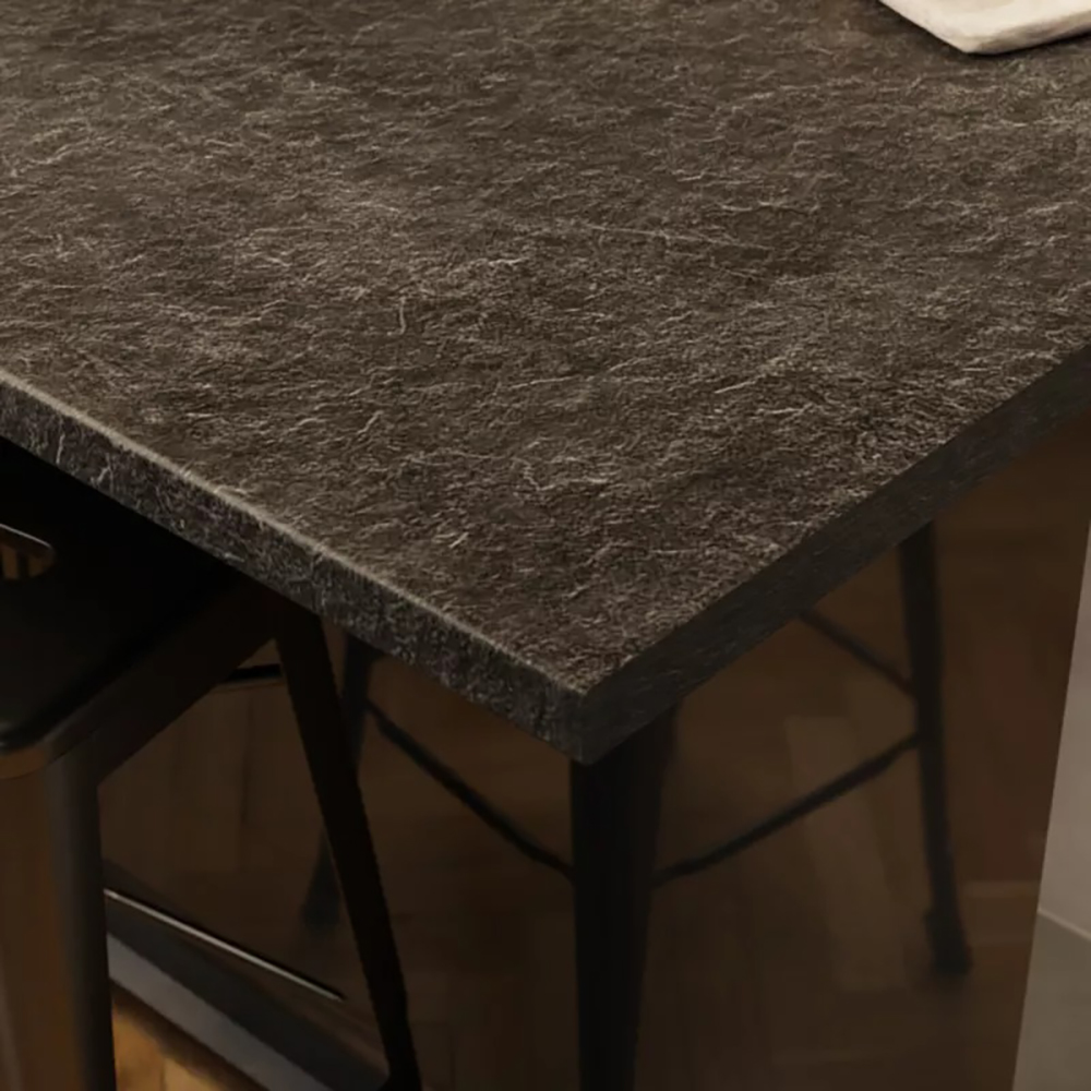 Blat bucatarie GOODHOME, 300 x 62 x 3.8 cm, PAL, negru