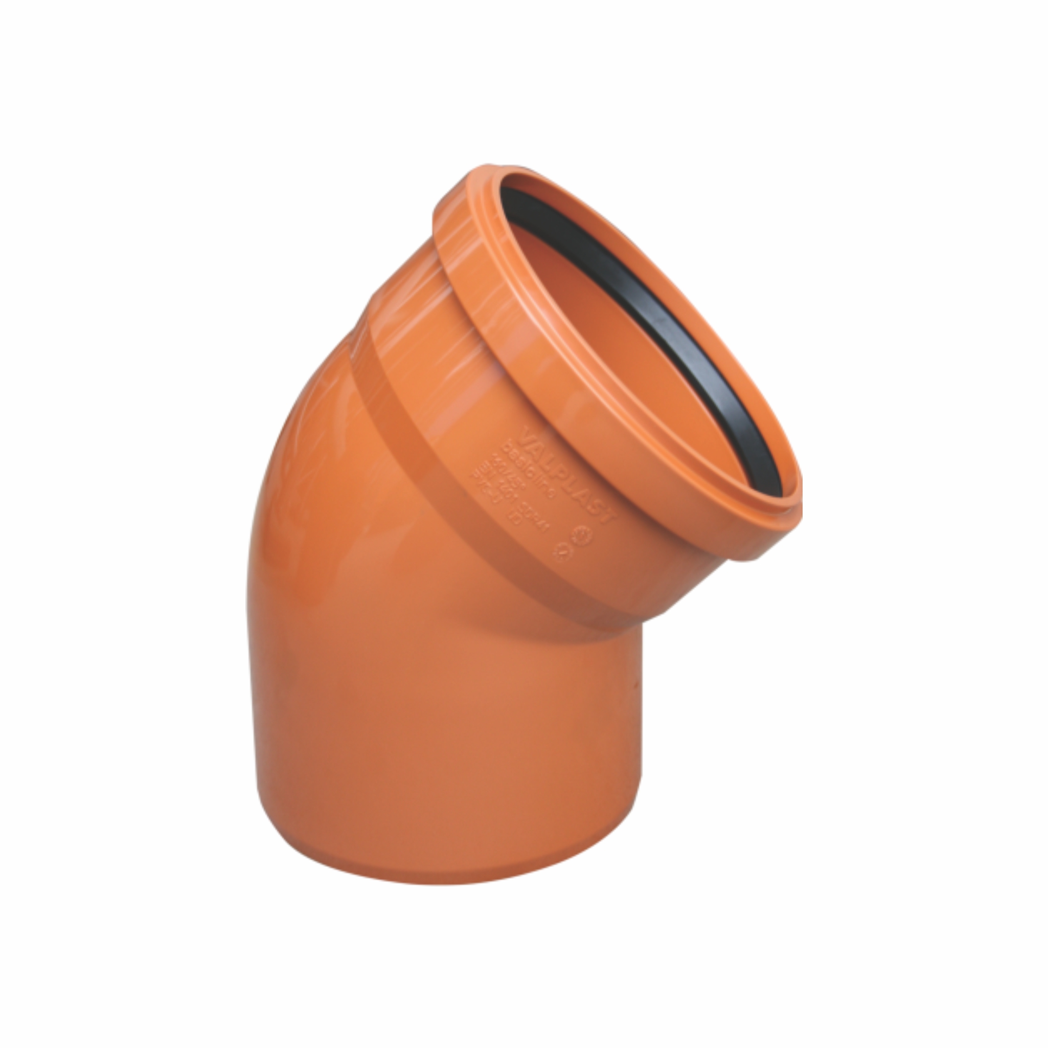 Curba canal PVC Valplast, 45 grade D110 mm