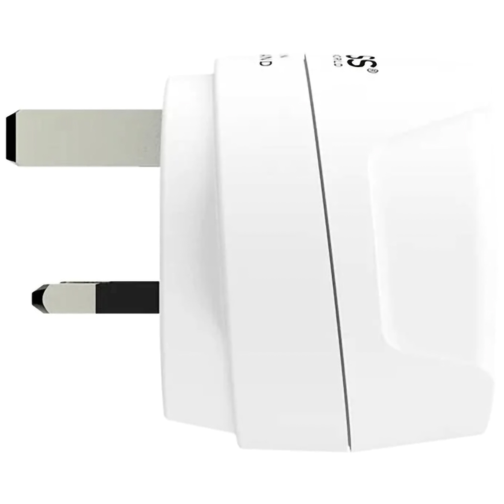Adaptor priza SKROSS 1.500230C-E, EU-UK, plastic, alb