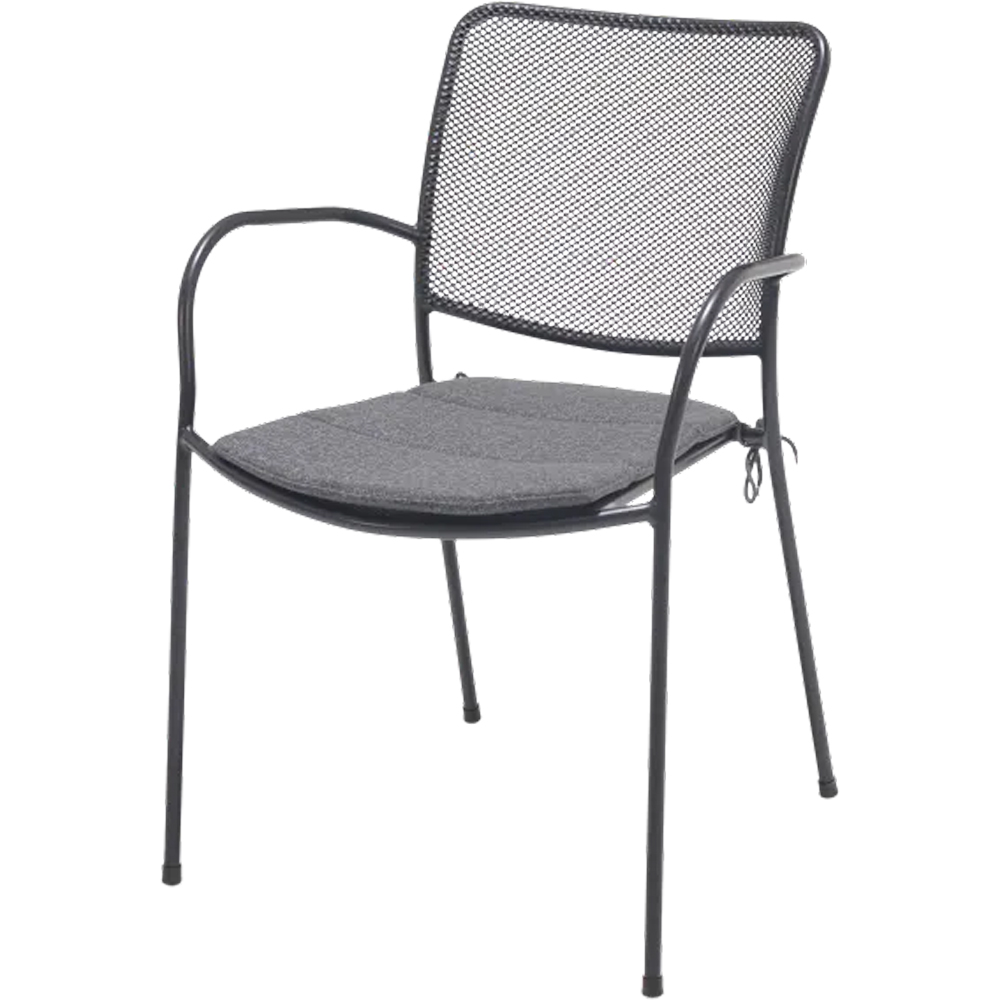 Scaun gradina GOODHOME Hania, 60 x 57.5 x 84 cm, negru