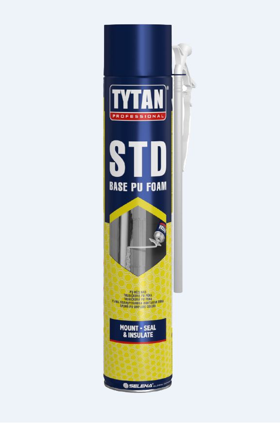 Spuma poliuretanica, aplicare manuala, 670 ml, Galben, STD Tytan Professional