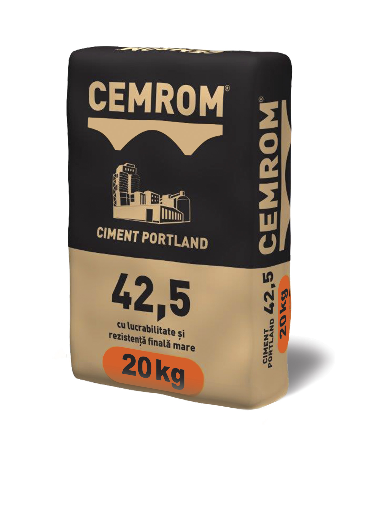 Ciment Cemrom CEM II B-LL, 20 kg, rezistenta 42.5