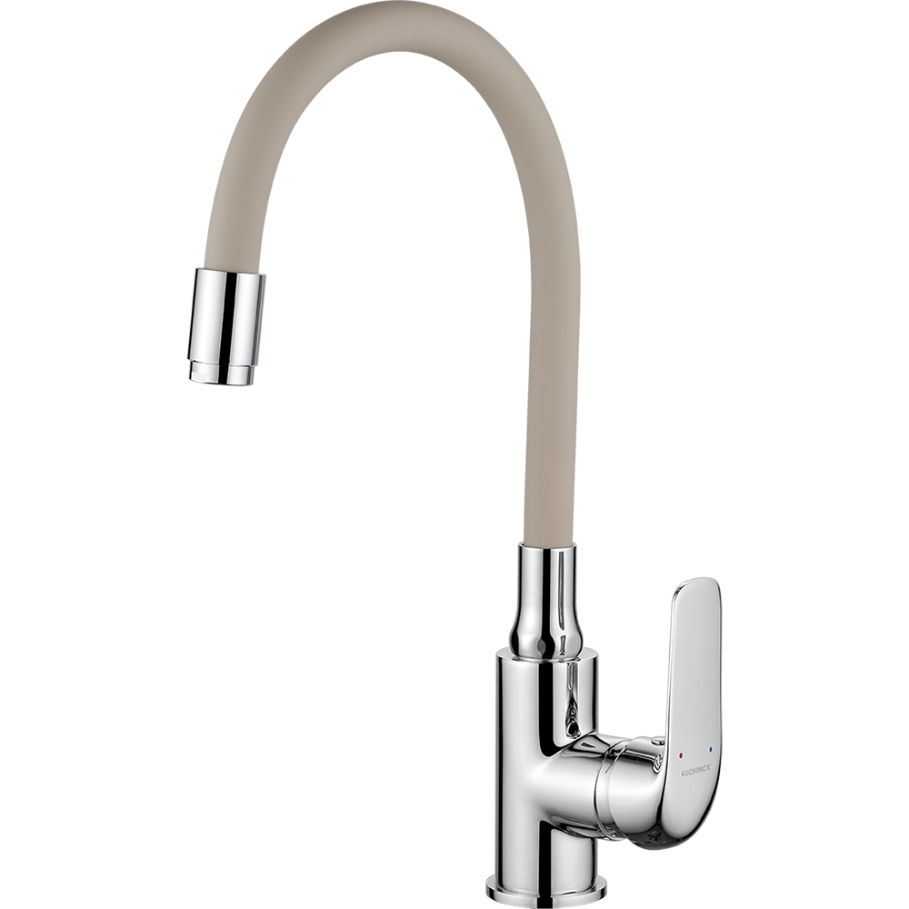 Pachet chiuveta LIDO S69E411Y, 1 cuva, granit + baterie, bej