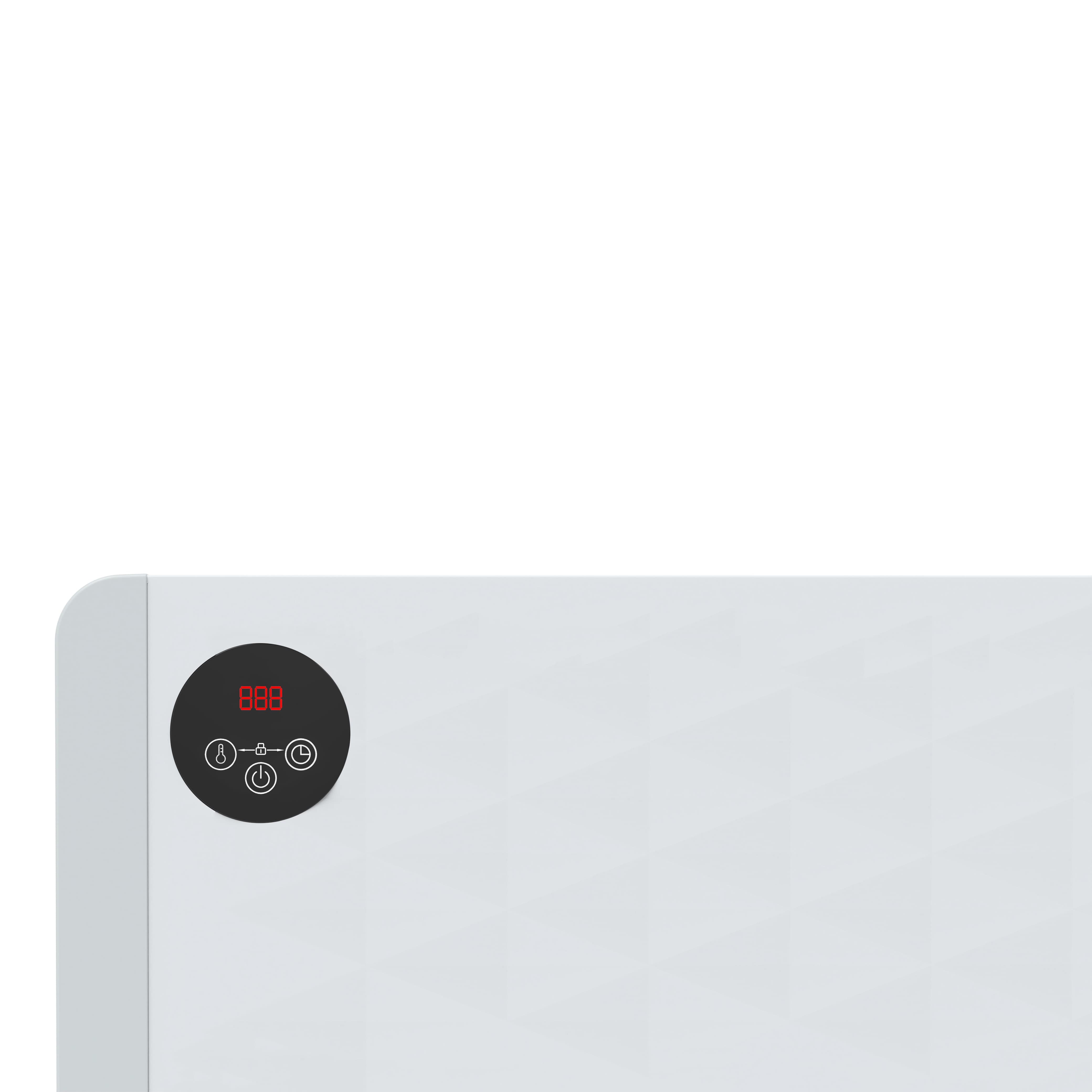 Convector GoodHome, 2200W, Termostat reglabil, Telecomanda, alb