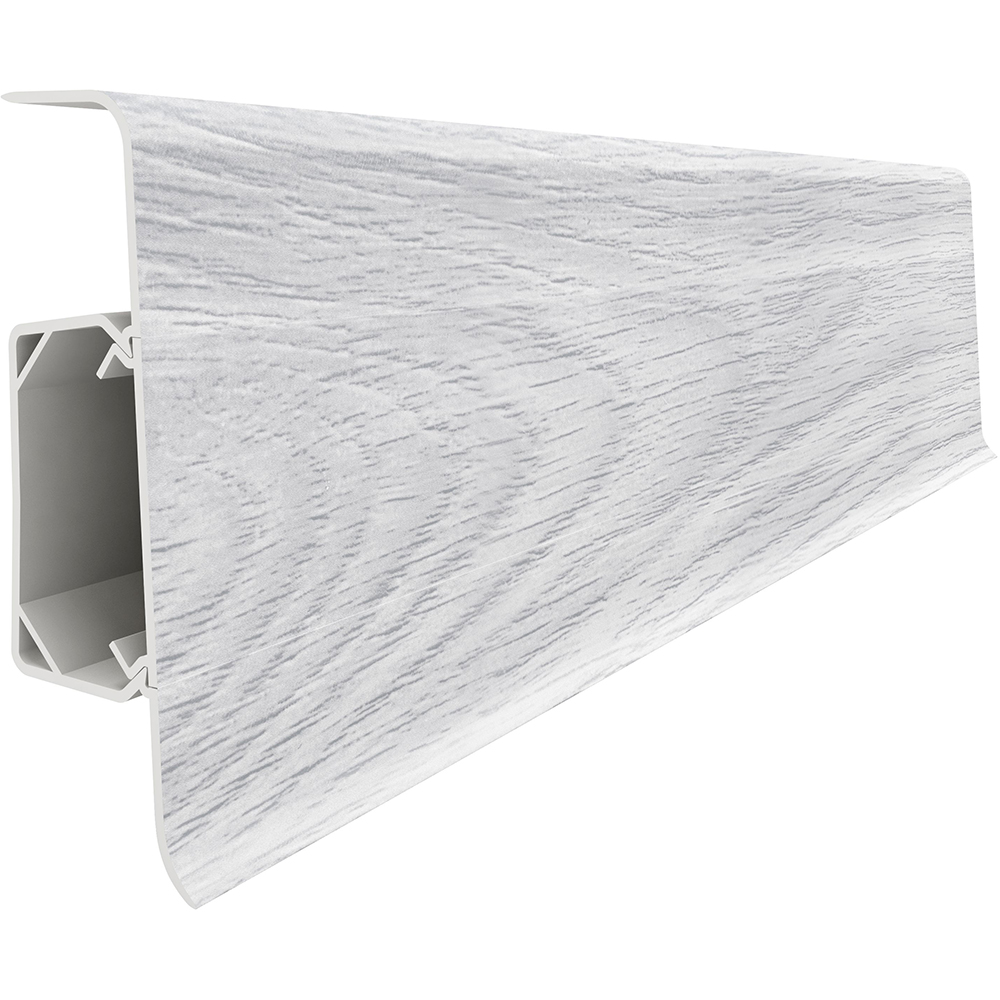 Plinta parchet VILO Esquero 622, PVC, 250 x 6.66 x 2.2 cm, stejar alb