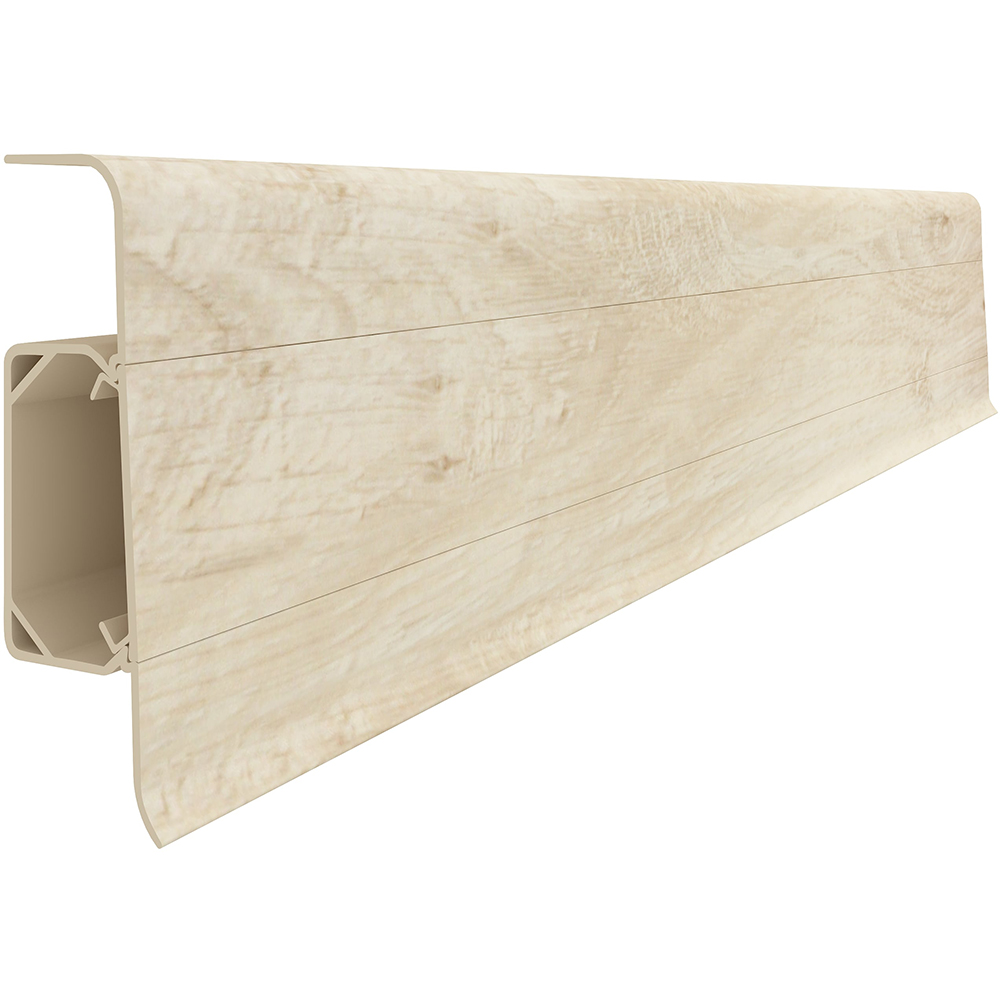 Plinta parchet VILO Esquero 606, PVC, 250 x 6.66 x 2.2 cm, stejar