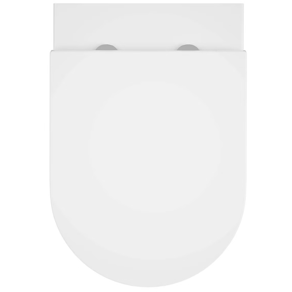 Vas WC suspendat GOODHOME Cavally, ceramica, 36 x 53 x 35 cm, capac SoftClose, alb