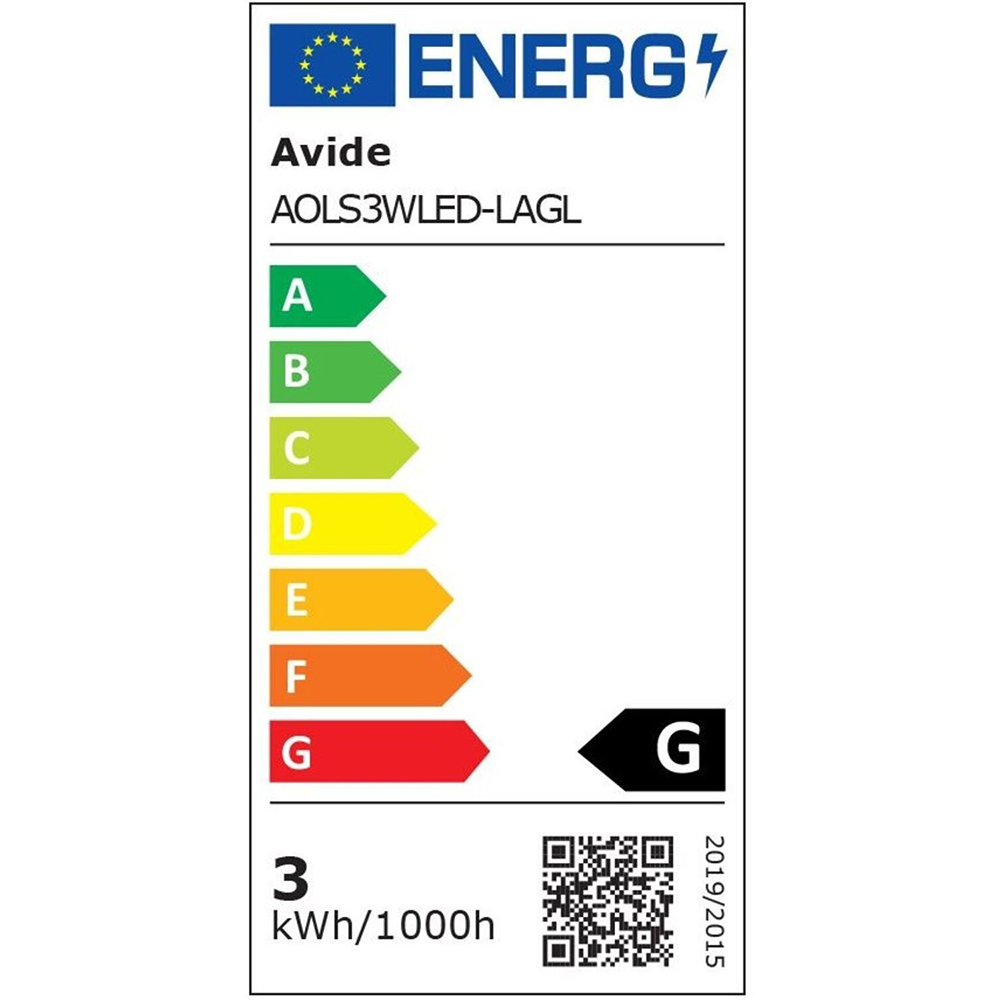 Lampa LED exterior AVIDE, 3W, 105lm, IP54, negru