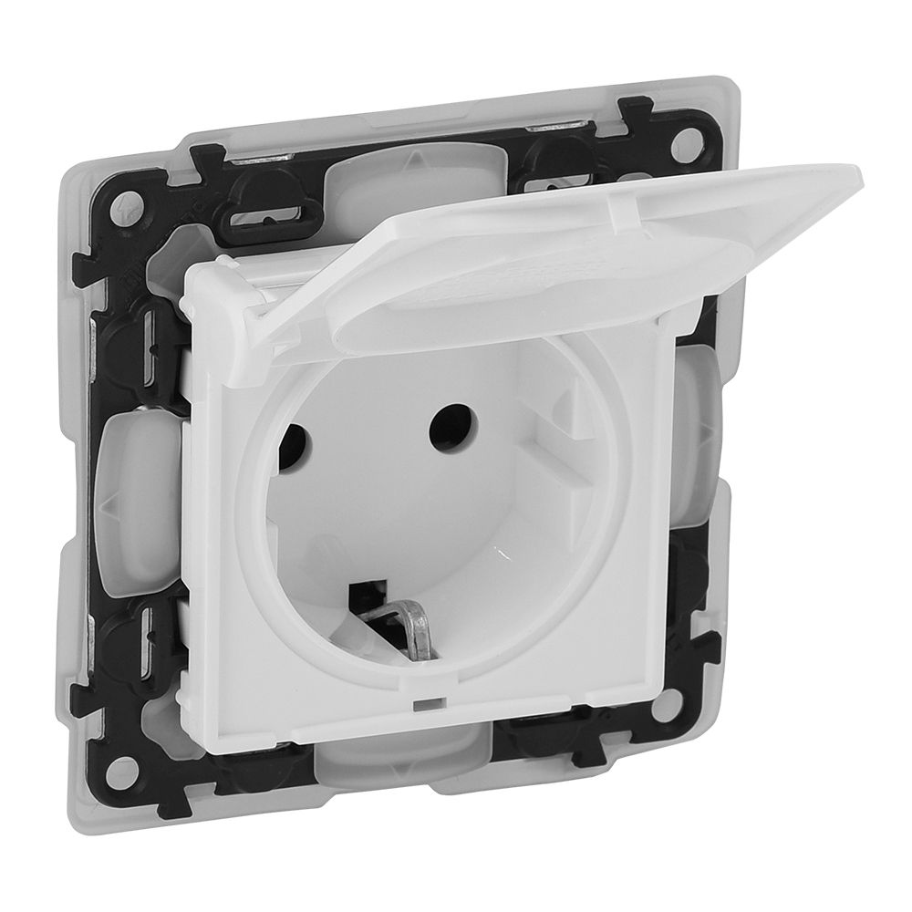 VALENA LIFE/ALLURE Priza SCHUKO 1P 16A ST IP44 Alb