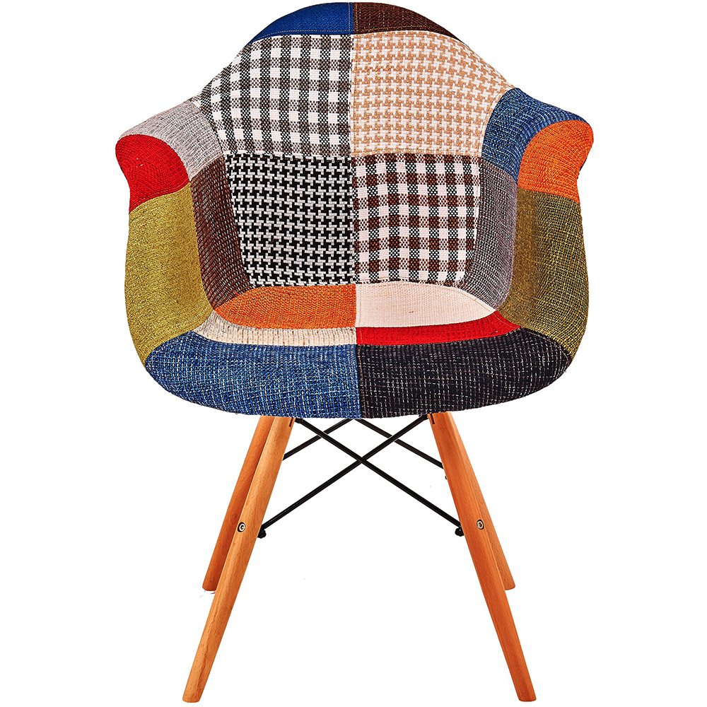 Scaun living UNIC SPOT Patchwork Design, 63 x 64 x 81 cm, multicolor