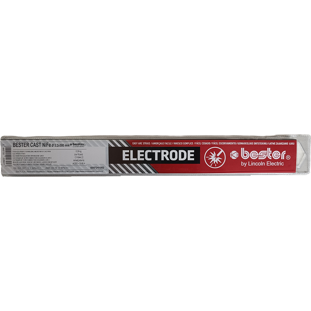 Electrozi de sudura BESTER, MMA, nichel, Fonta, 3.2 mm, gri