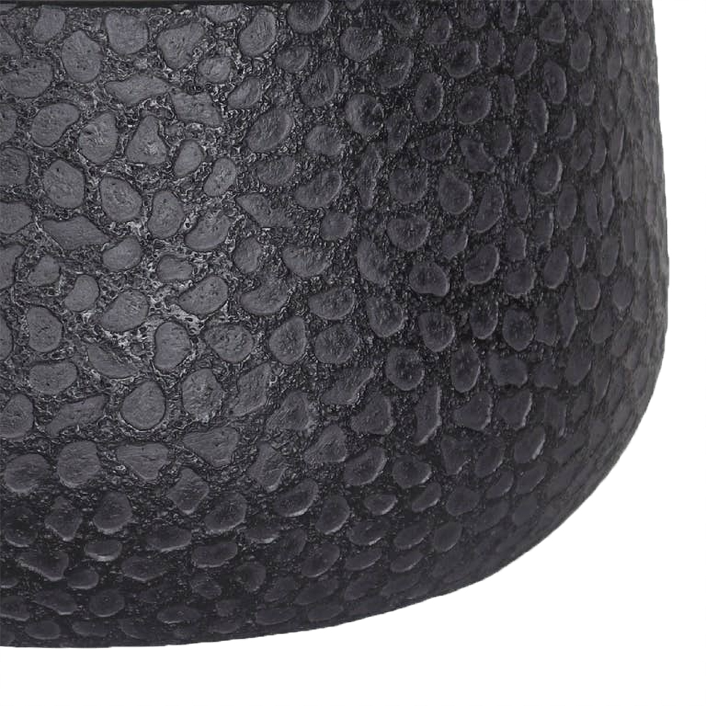 Ghiveci flori VERVE, lut, D 24 cm, negru