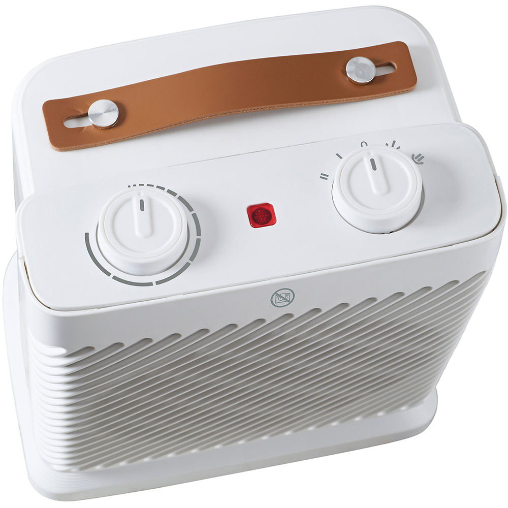 Aeroterma oscilanta cu ventilator 2000W, suprafata incalzire 20m2, alb
