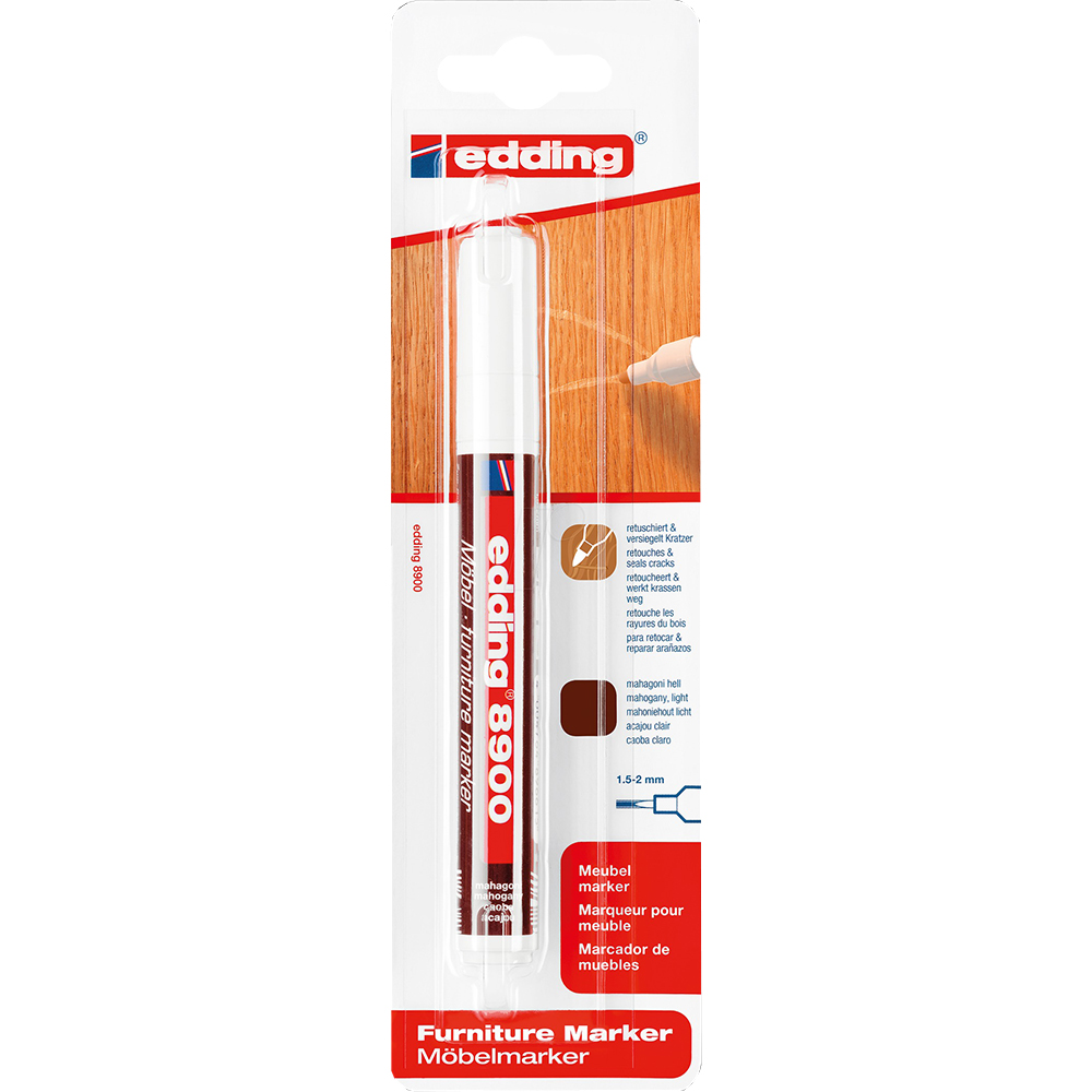 Marker pentru retus lemn EDDING 8900, 1.5-2 mm, mahon
