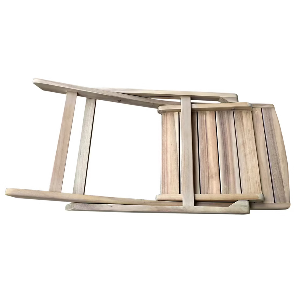 Scaun pliabil de gradina GOODHOME Riveo 101498107,  49 x 51 x 87 cm, maro