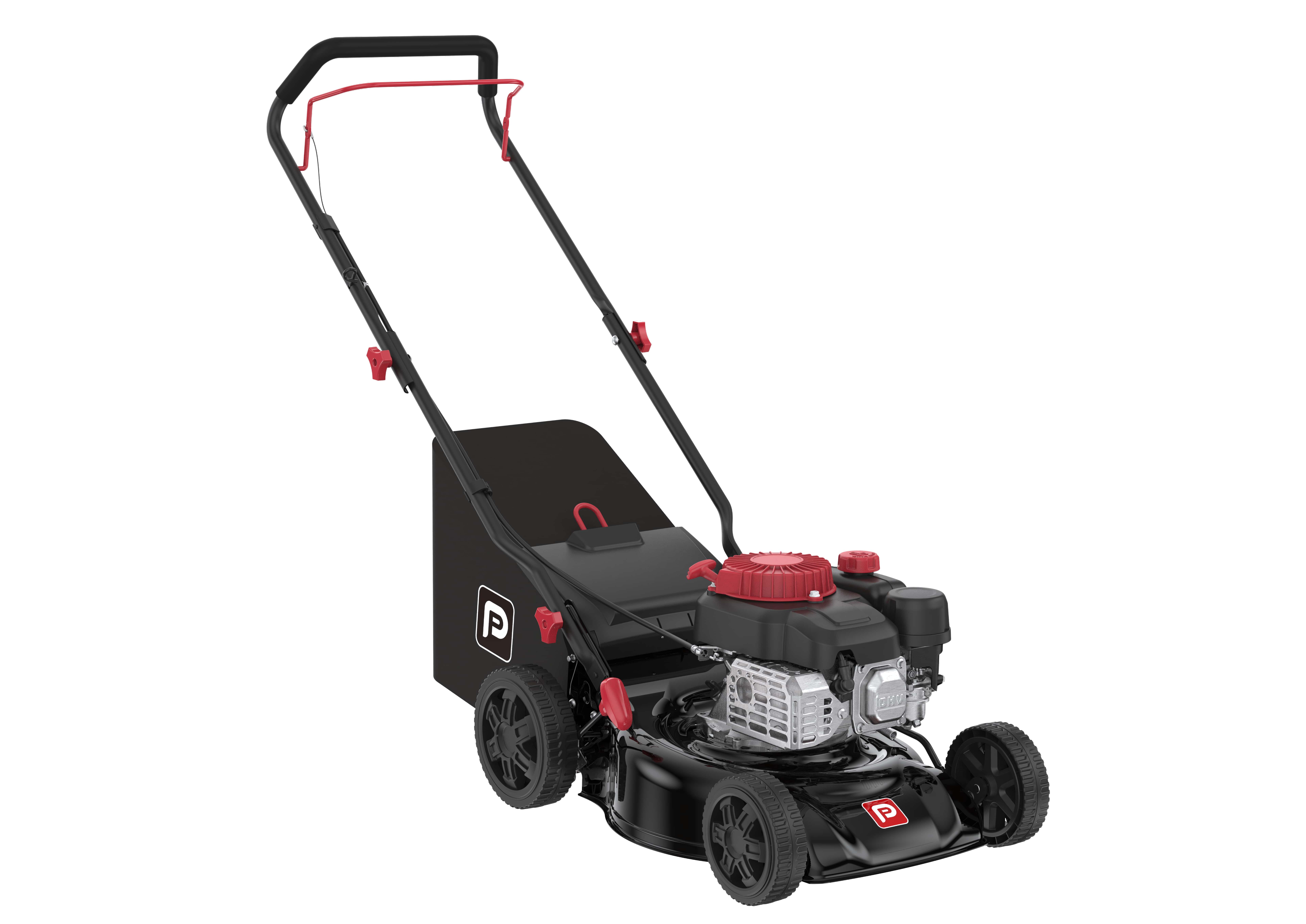 Masina de tuns gazon PERFORMANCE POWER, Benzina, 130CC, latime taiere 41 cm, cos 45L, negru