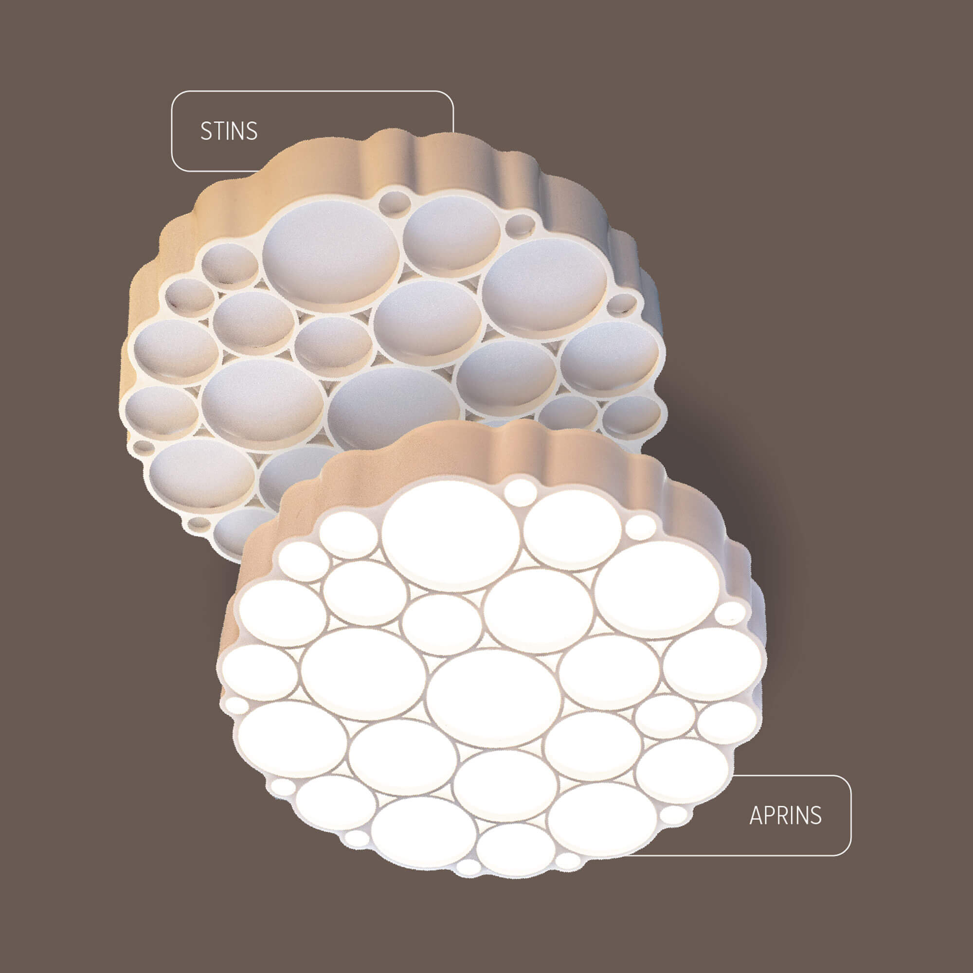 Plafoniera LED KLAUSEN Mars KL-151024, 24W, 1800lm, 4000K, alb