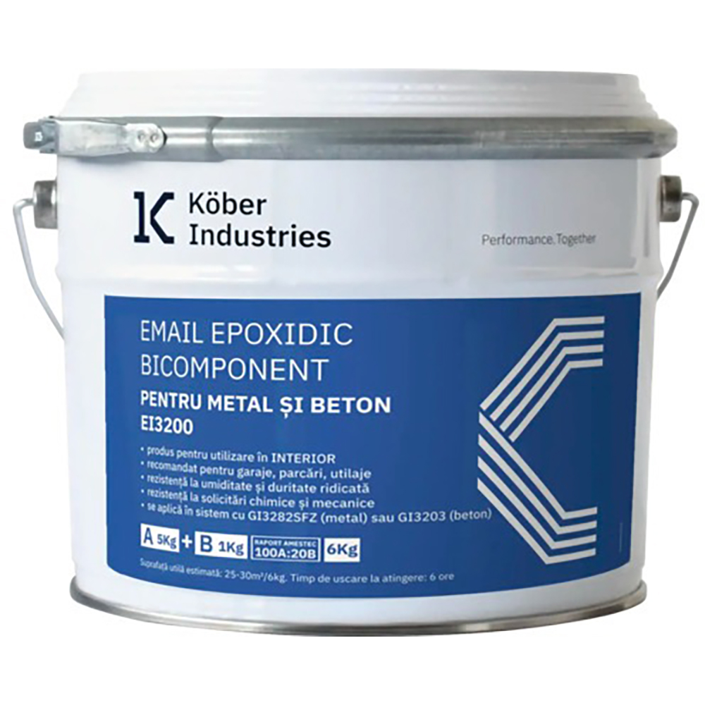 Email epoxidic Kober, gri RAL 7016, 6L