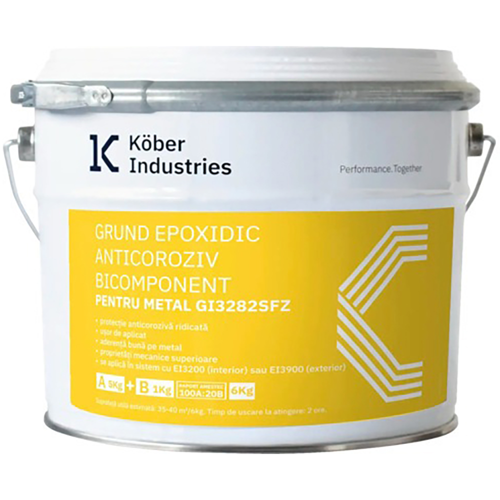 Grund epoxidic Kober, gri, 6L