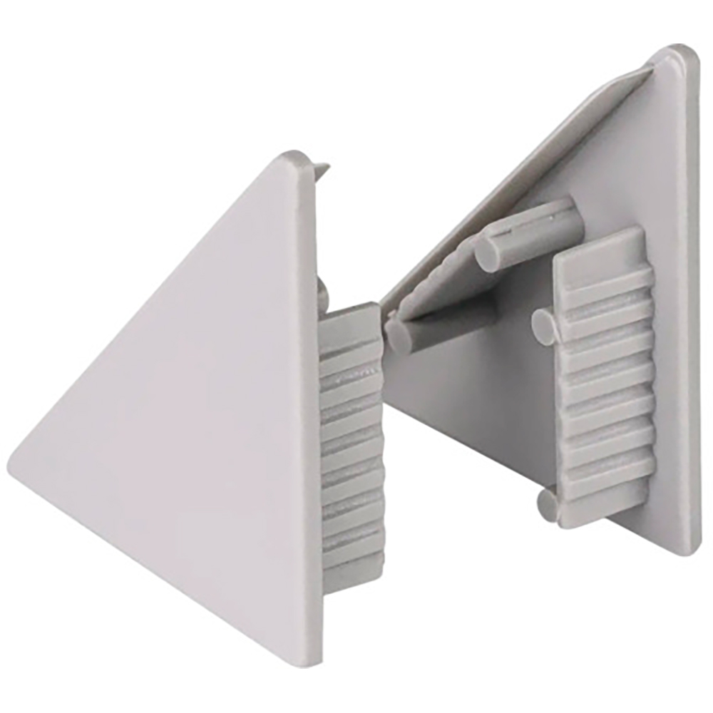 Set accesorii profil blat TE-MA, 2 buc, argintiu