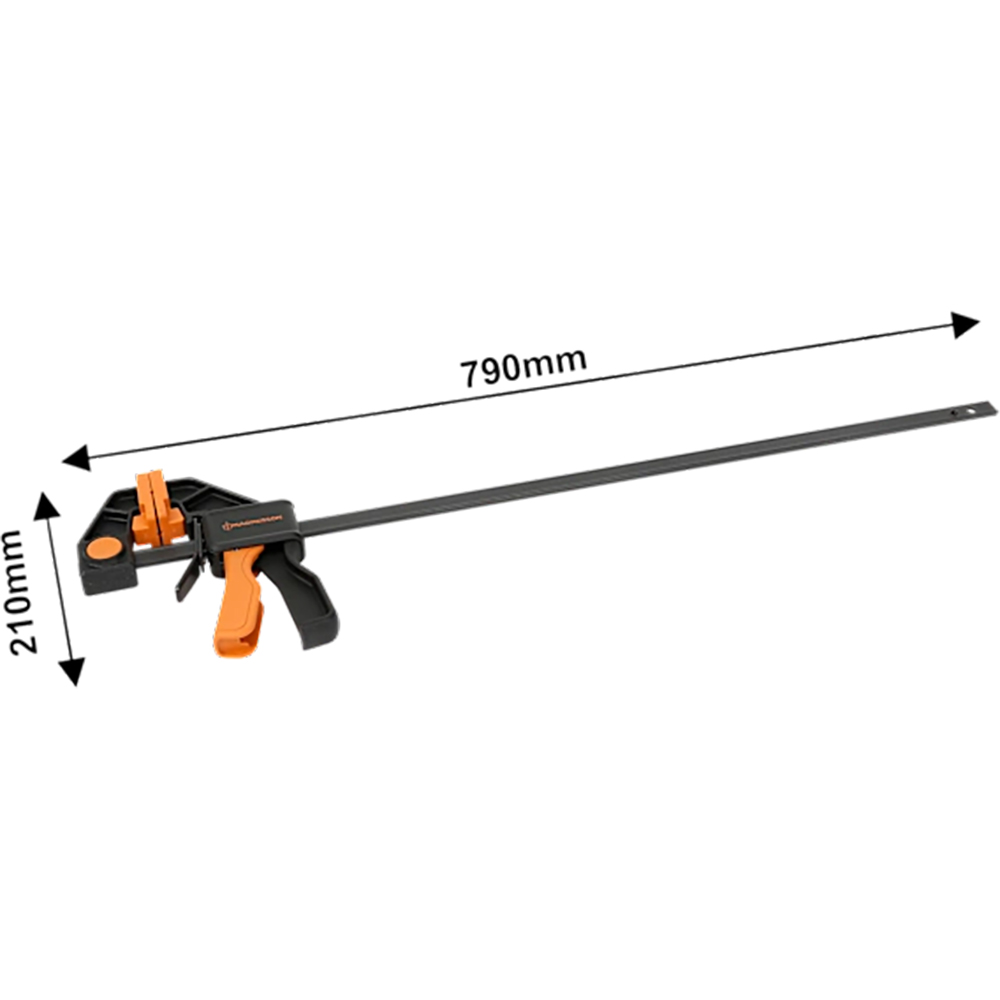Menghina automata MAGNUSSON, 600 mm, 24-136 kg, negru