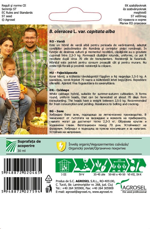 Seminte varza Victoria AGROSEL, 5.15 g