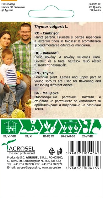 Seminte cimbrisor AGROSEL, 4.35 g