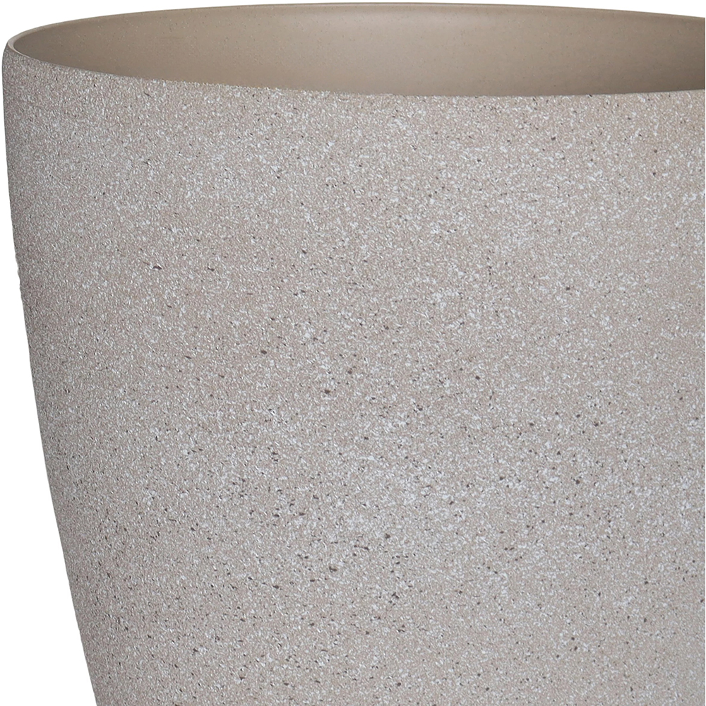Ghiveci flori VERVE, plastic, D 35 cm, bej