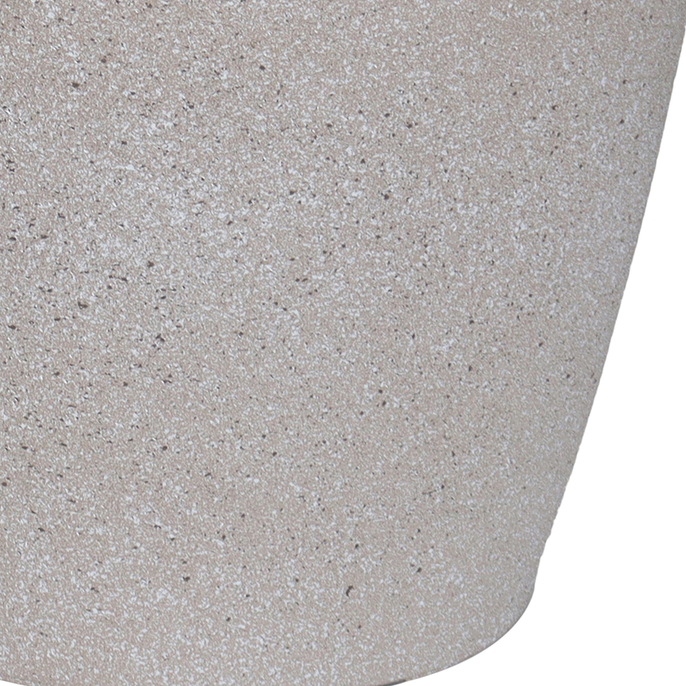 Ghiveci flori VERVE, plastic, D 35 cm, bej