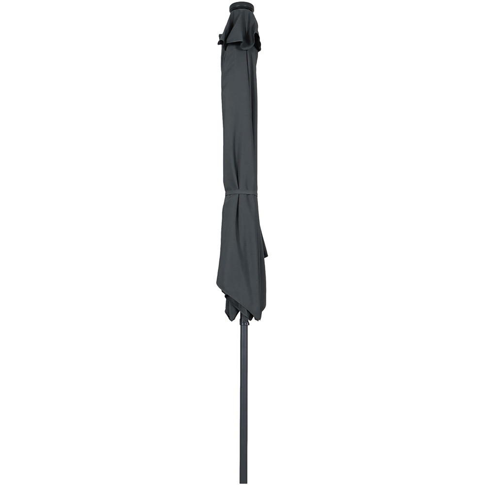 Umbrela gradina inclinabila GOODHOME Ottery, 3 m, D290 cm, UPF30, deschidere tip manivela, aluminiu si poliester, negru