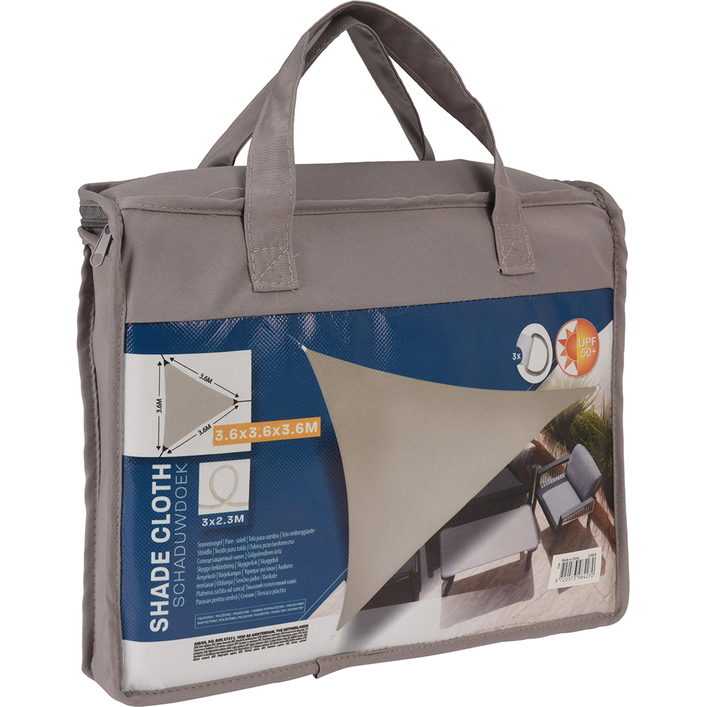Copertina fixa, poliester, 360 x 360 cm, taupe
