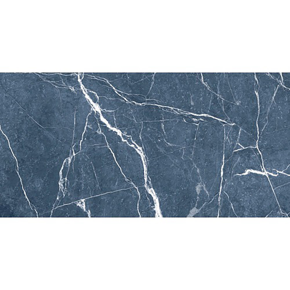 Gresie interior/exterior Emparador, marmura albastru lucios, 60 x 120 cm, 9 mm, 1.44 m2/cutie m2