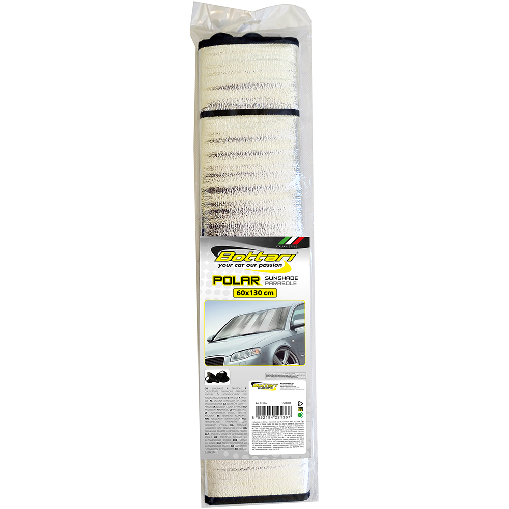 Protectie parbriz BOTTARI Polar, 130 x 60cm, argintiu