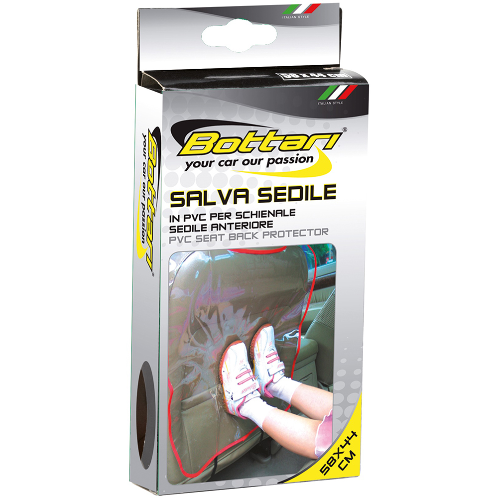 Protectie scaun spate BOTTARI Salva Sedile, PVC, 58 x 44cm, alb